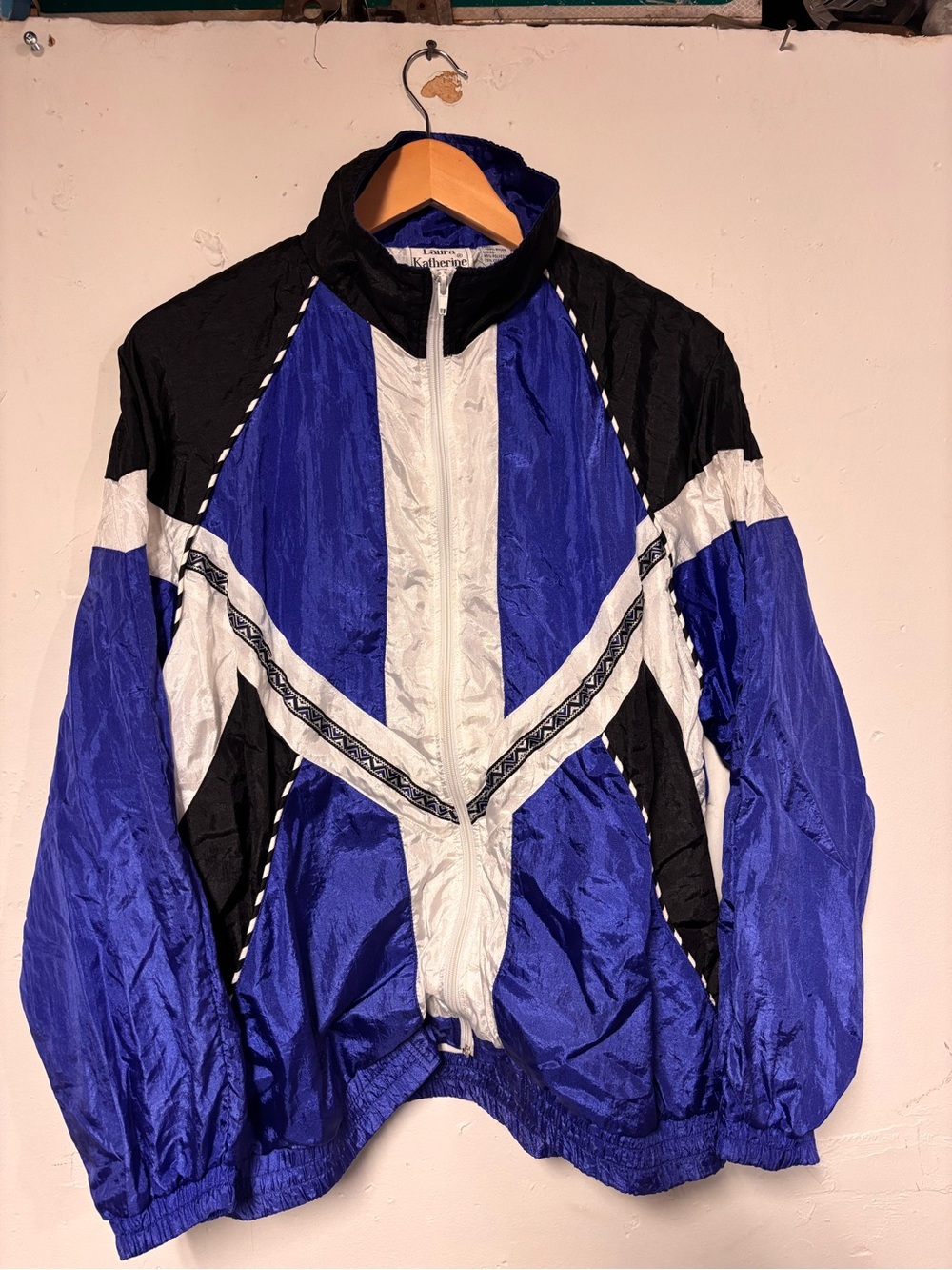 Vintage Laura Katherine Women’s Nylon Shell Windbreaker Jacket Large